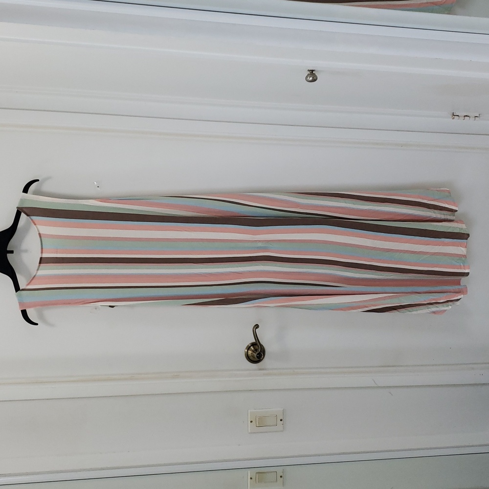〰️Torrid〰️ Striped Maxi Jersey Hi Low Dress 1X - Picture 7 of 8
